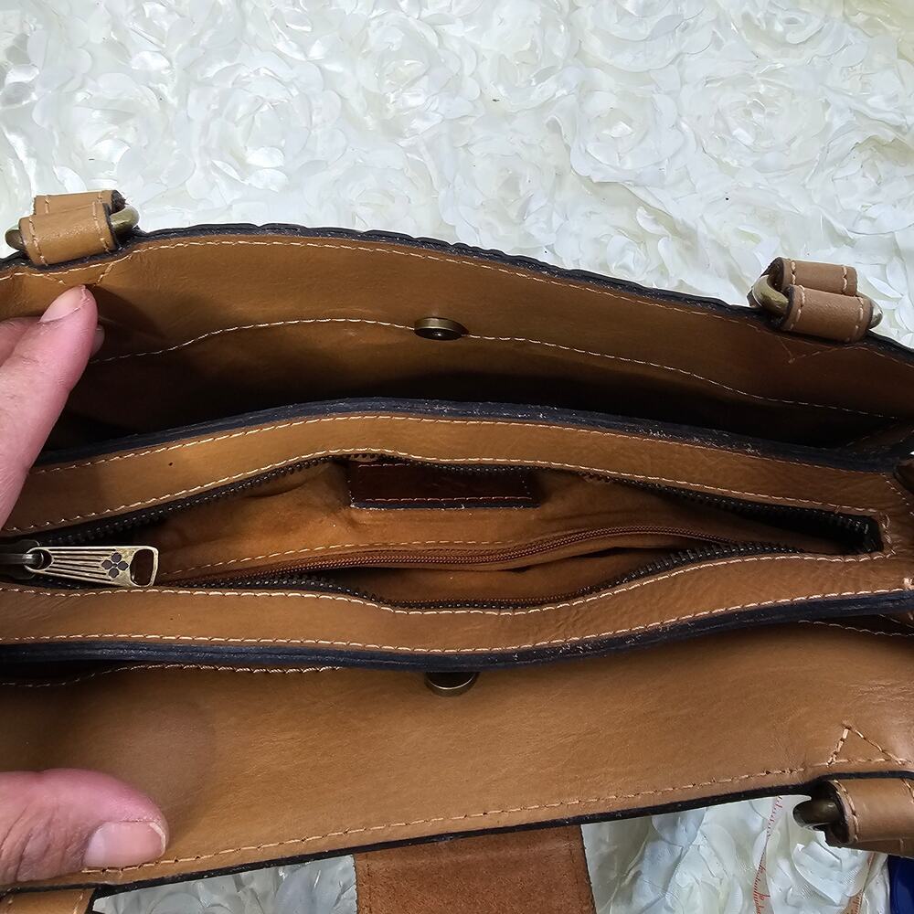 Patricia Nash Rienzo Satchel (Cognac) - Picture 9 of 11